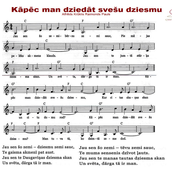 Kāpēc man dziedāt svešu dziesmu