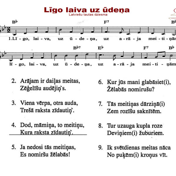 Līgo laiva uz ūdeņa