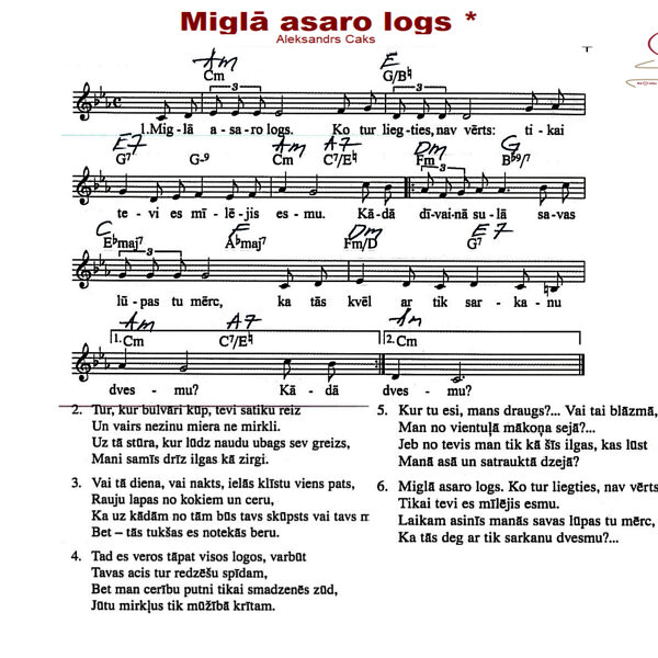Miglā asaro logs