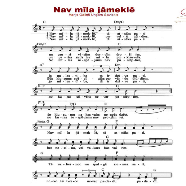 Nav mīla jāmeklē