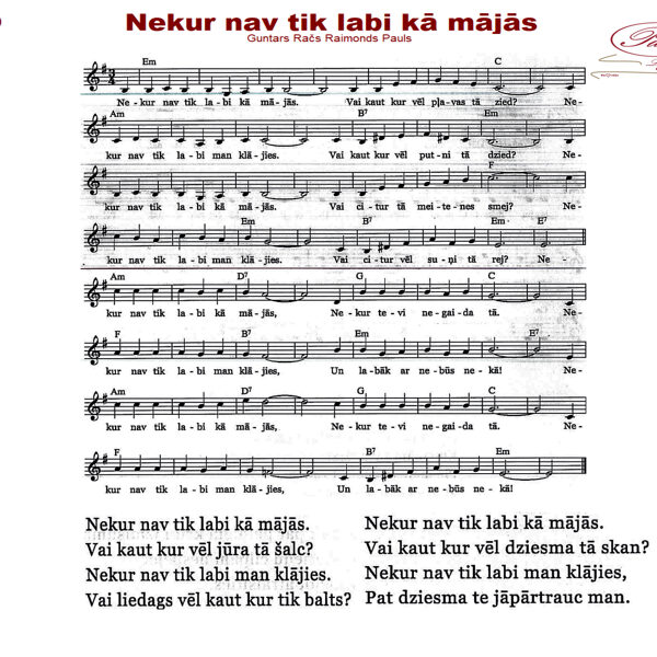 Nekur nav tik labi kā mājās