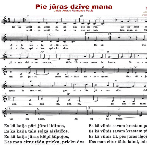 Pie jūras dzīve mana