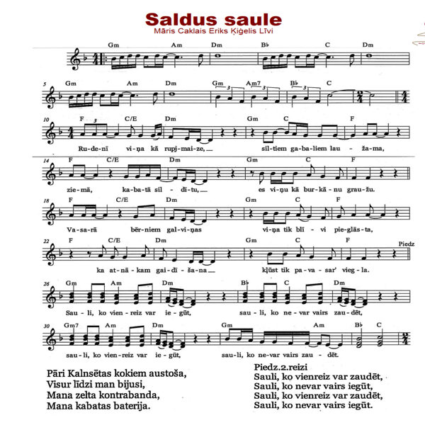 Saldus saule