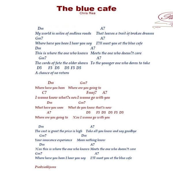 The blue cafe