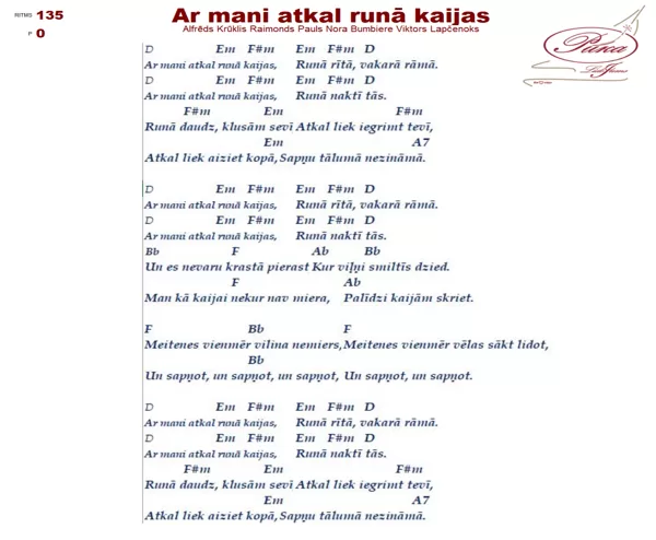 Ar mani atkal runā kaijas