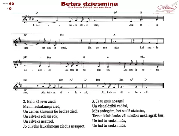 Betas dziesmiņa