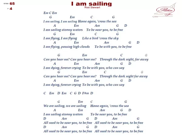 I am sailing