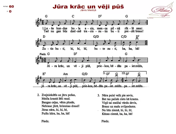 Jūra krāc un vēji pūš