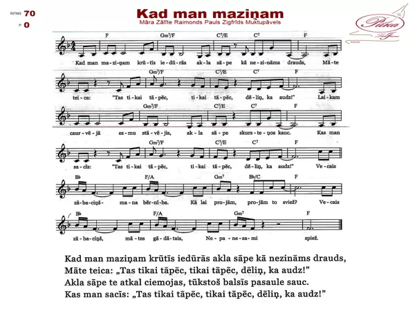 Kad man maziņam