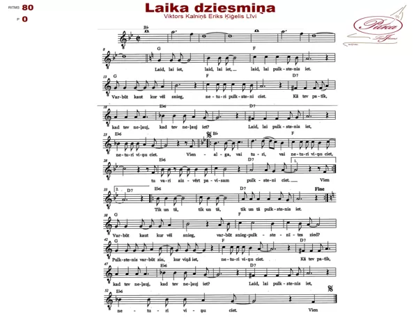 Laika dziesmiņa