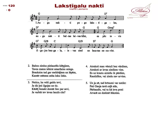 Lakstīgalu naktī