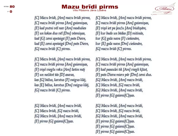 Mazu brīdi pirms