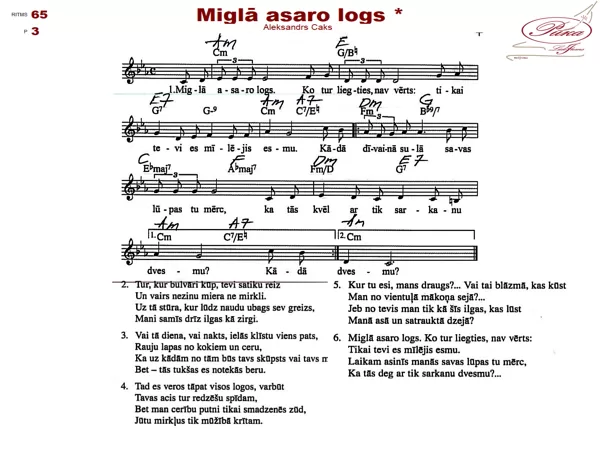 Miglā asaro logs