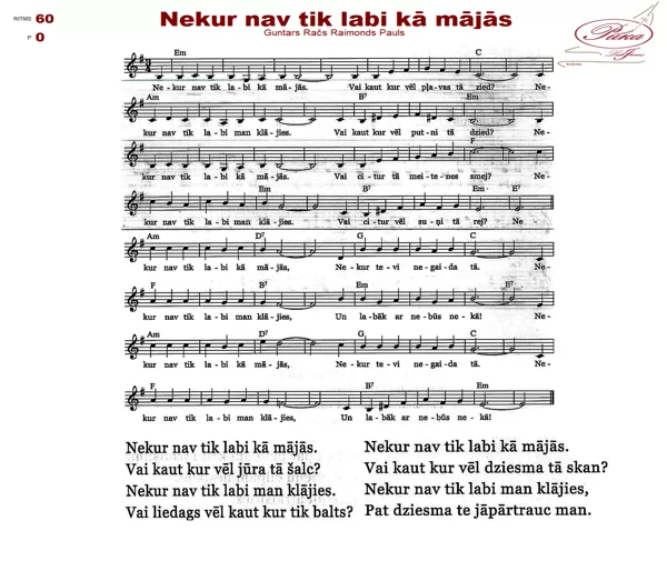Nekur nav tik labi kā mājās
