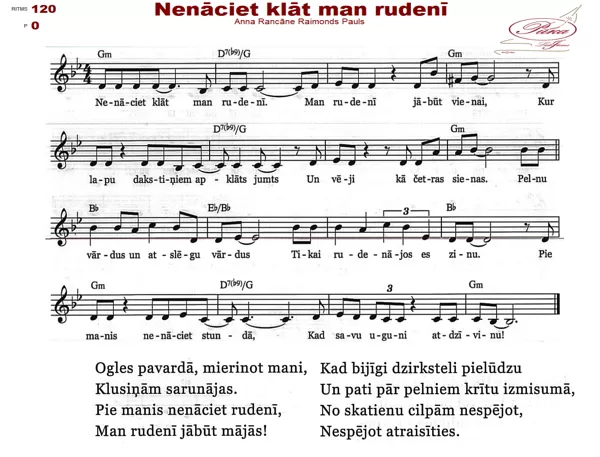 Nenāciet klāt man rudenī