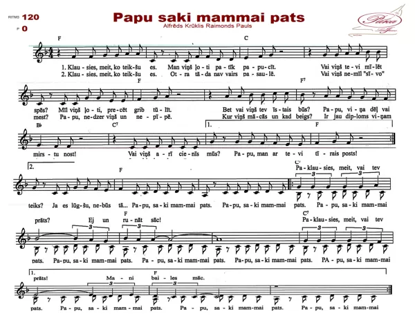 Papu saki mammai pats