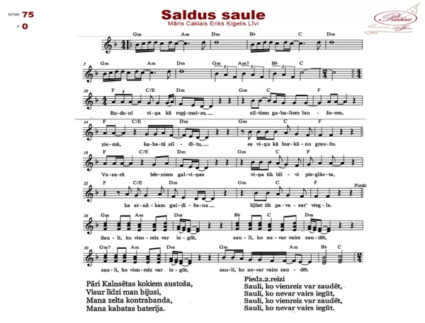 Saldus saule