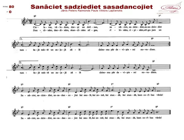 Sanāciet sadziediet sasadancojiet