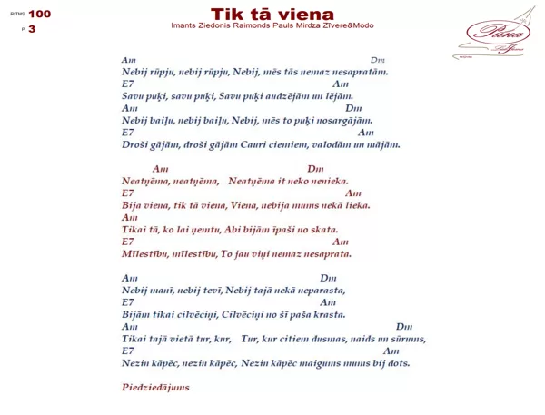 Tik tā viena