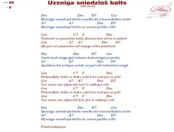 Uzsniga sniedzins balts