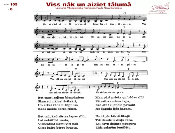 Viss nāk un aiziet tālumā